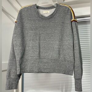 Embroidered Trim Sweatshirt